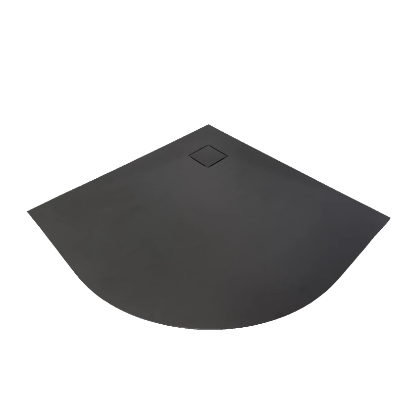 Cagliari Black 80x80x2,6 cm Kruhová, SMC sprchová vanička