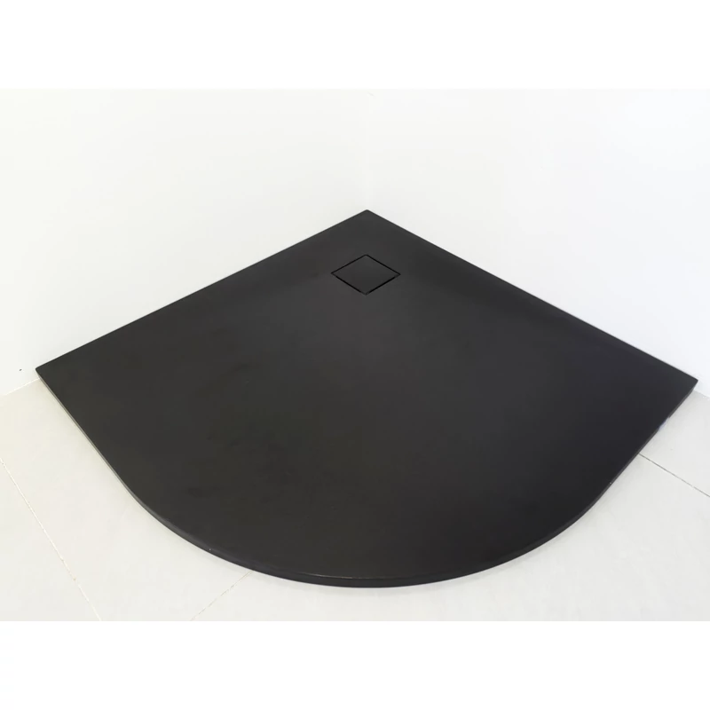 Cagliari Black 80x80x2,6 cm Kruhová, SMC sprchová vanička