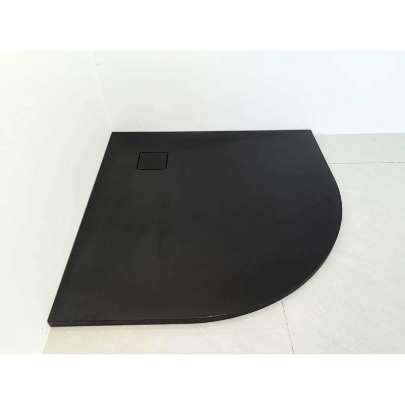 Cagliari Black 80x80x2,6 cm Kruhová, SMC sprchová vanička