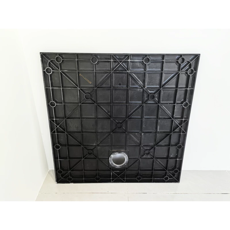 Cagliari Black 80x80x2,6 cm Štvorcová, SMC sprchová vanička