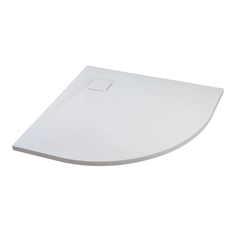Cagliari White 80x80x2,6 cm Kruhová, SMC sprchová vanička, so sifonom