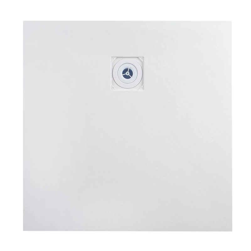 Cagliari White 80x80x2,6 cm Štvorcová, SMC sprchová vanička, so sifonom