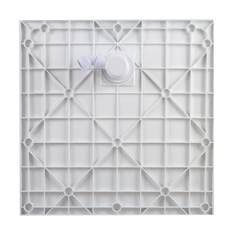 Cagliari White 80x80x2,6 cm Štvorcová, SMC sprchová vanička, so sifonom
