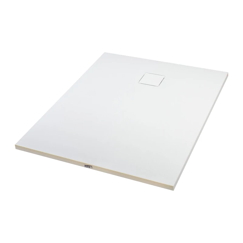 Cagliari White 80x100x2,6 cm Štvorcová, SMC sprchová vanička, so sifonom