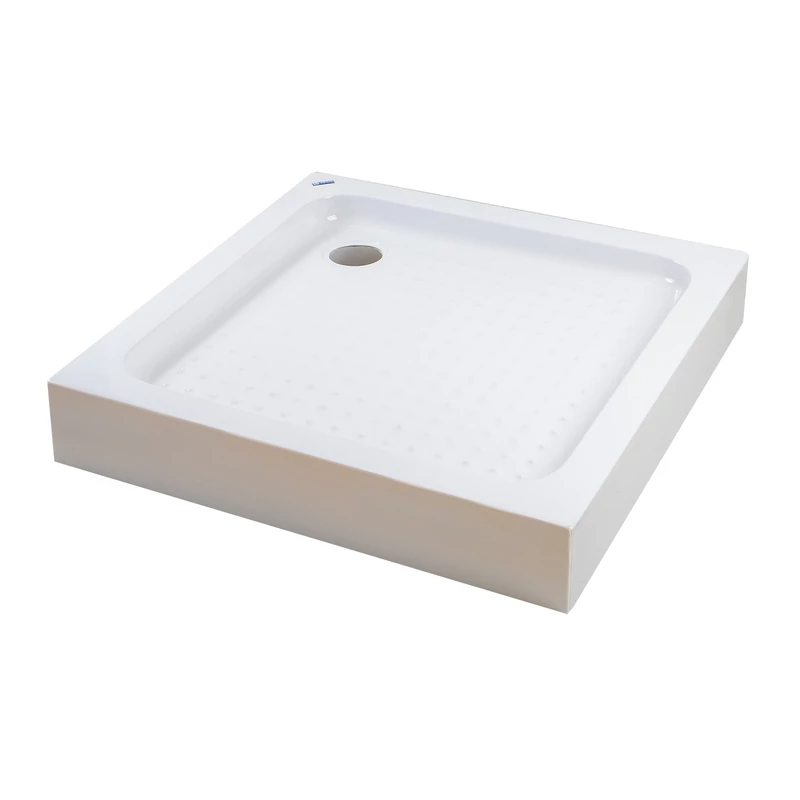Almagro 80x80x13,5 cm Štvorcová, akrylová sprchová vanička, so sifonom