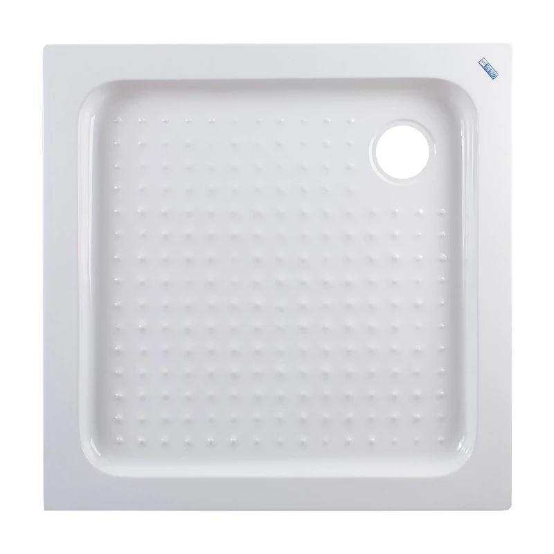 Almagro 80x80x13,5 cm Štvorcová, akrylová sprchová vanička, so sifonom