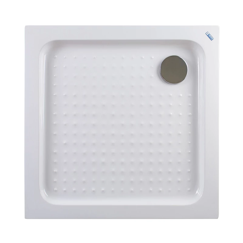 Almagro 80x80x13,5 cm Štvorcová, akrylová sprchová vanička, so sifonom