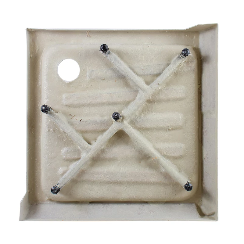 Almagro 80x80x13,5 cm Štvorcová, akrylová sprchová vanička, so sifonom