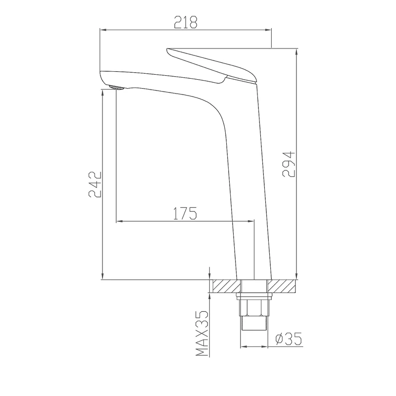 Ibiza Podwyższona bateria umywalkowa