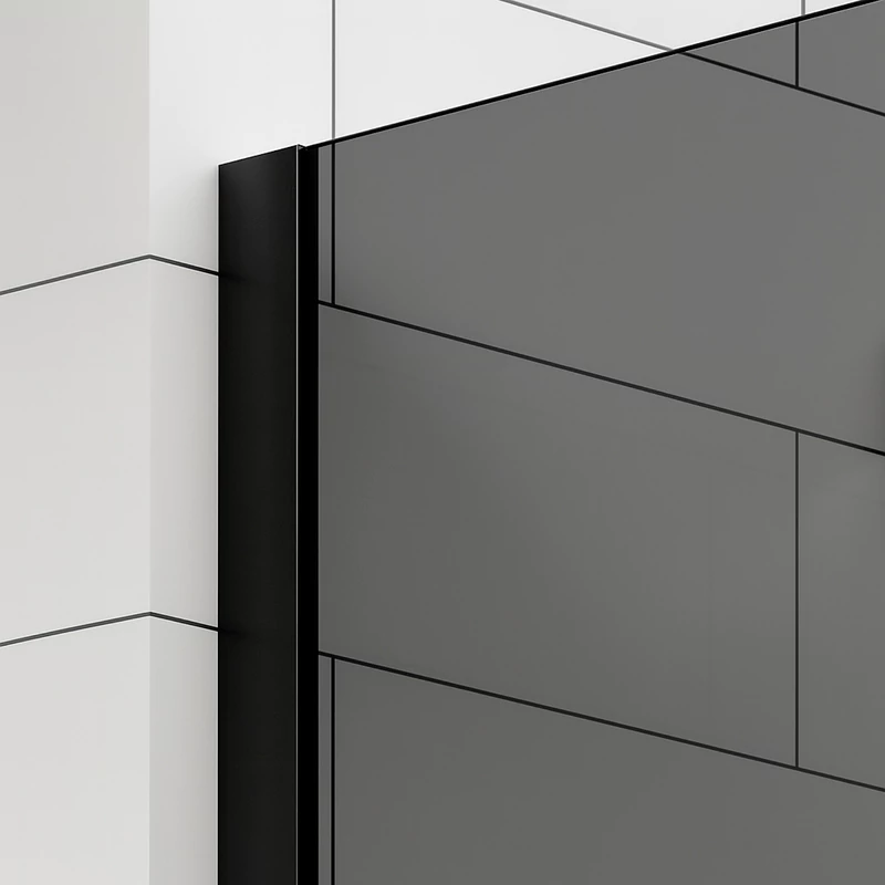 Walk-in Black sprchová stena, s dymovým sklom 80, 200cm, 8mm