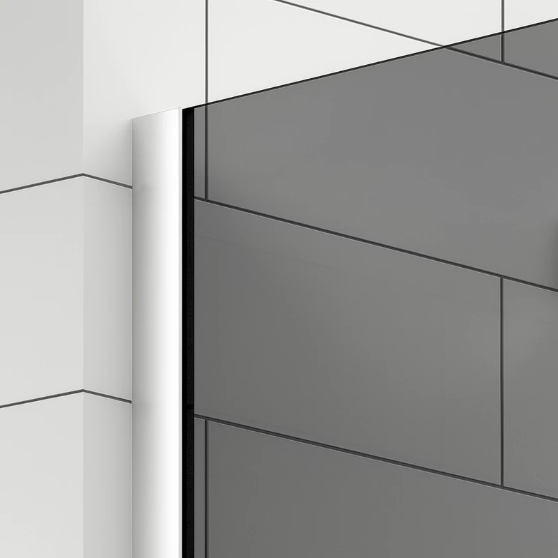 Walk-in Chrome ścianka prysznicowa, z przydymionym szkłem 80, 200cm, 8mm