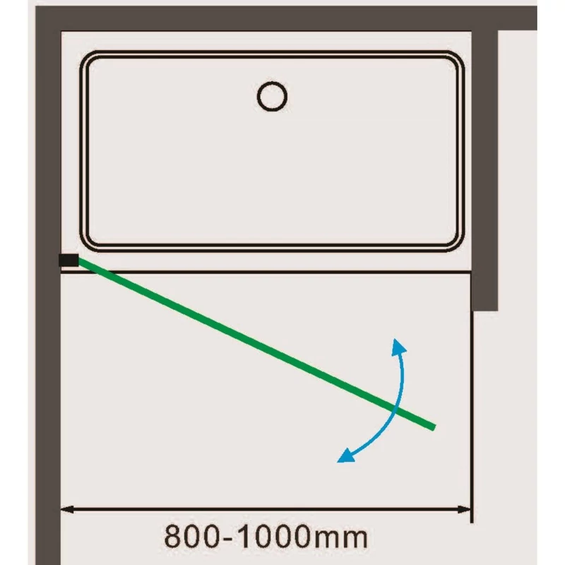 Madeira 70 otváracie sprchové dvere, bez nano, 190cm, 5mm