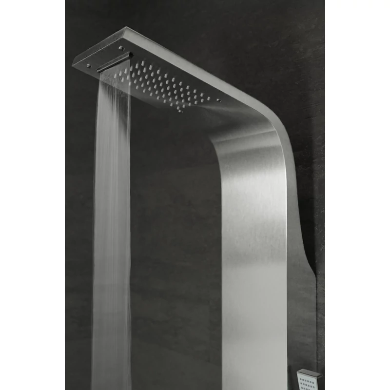 Alegre Silver Sprchový panel, nehrdzavejúca oceľ