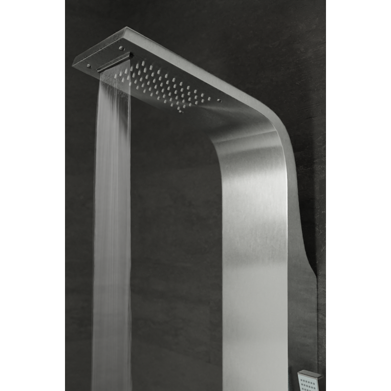 Alegre Silver Sprchový panel, nehrdzavejúca oceľ
