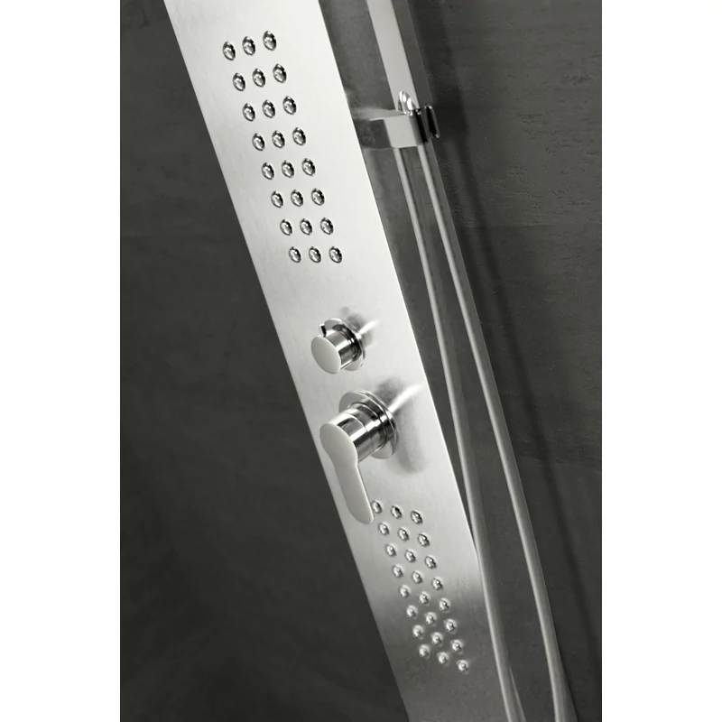 Alegre Silver Sprchový panel, nehrdzavejúca oceľ