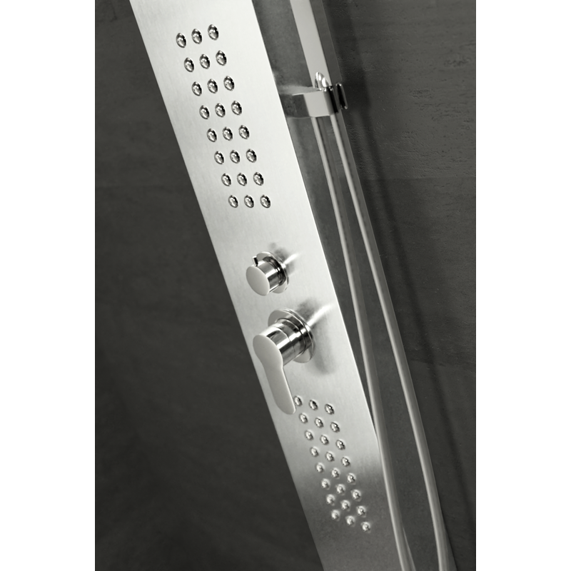 Alegre Silver Sprchový panel, nehrdzavejúca oceľ