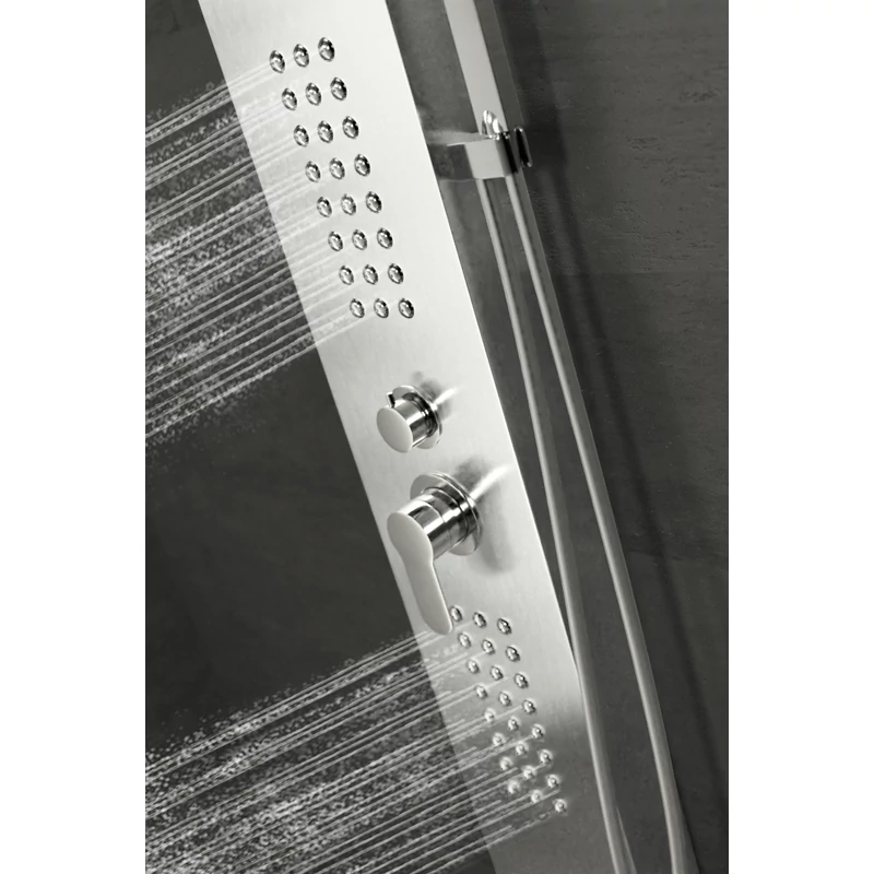 Alegre Silver Sprchový panel, nehrdzavejúca oceľ