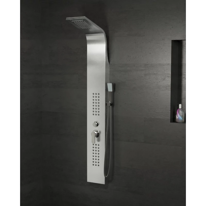 Alegre Silver Sprchový panel, nehrdzavejúca oceľ