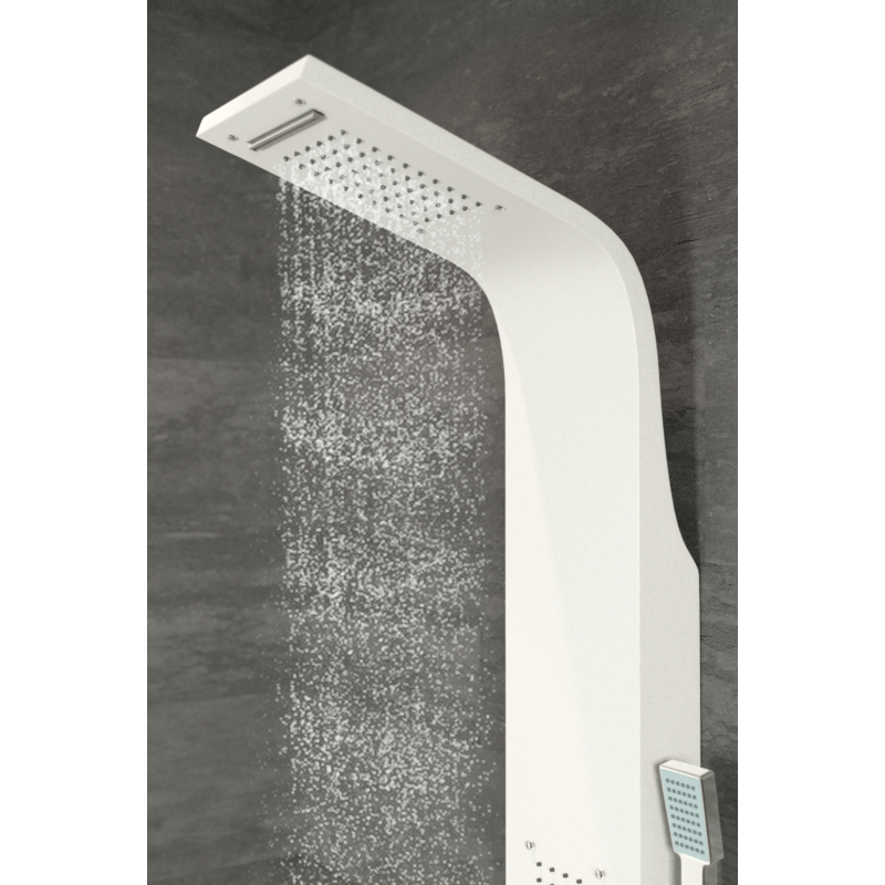 Verona WHITE sprchový panel, nehrdzavejúca oceľ LED