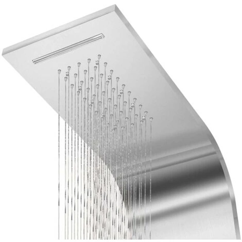 Verona SILVER sprchový panel, nehrdzavejúca oceľ LED