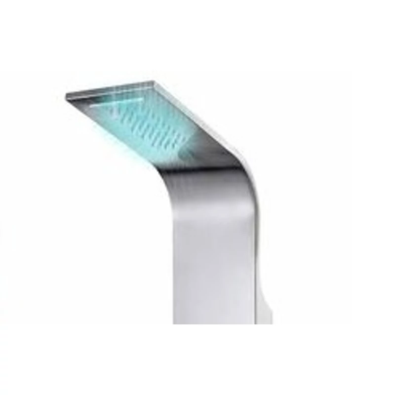 Verona Silver termostatický sprchový panel, nehrdzavejúca oceľ, LED
