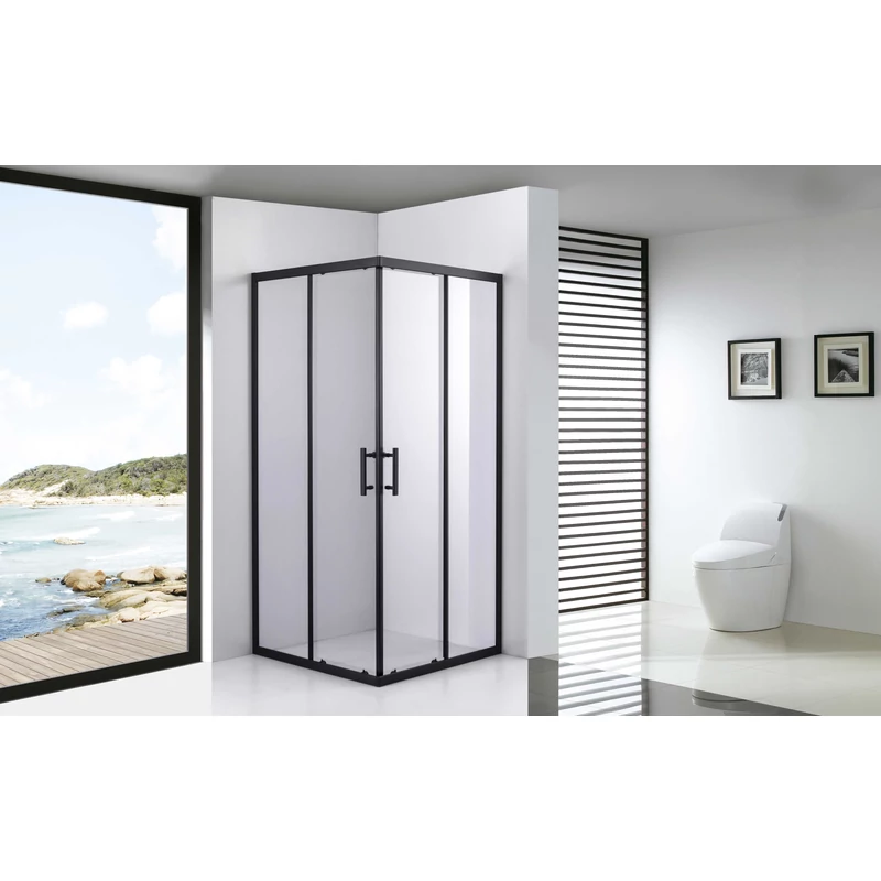 Toulon 6mm Black Sprchový kút 70*70 190cm