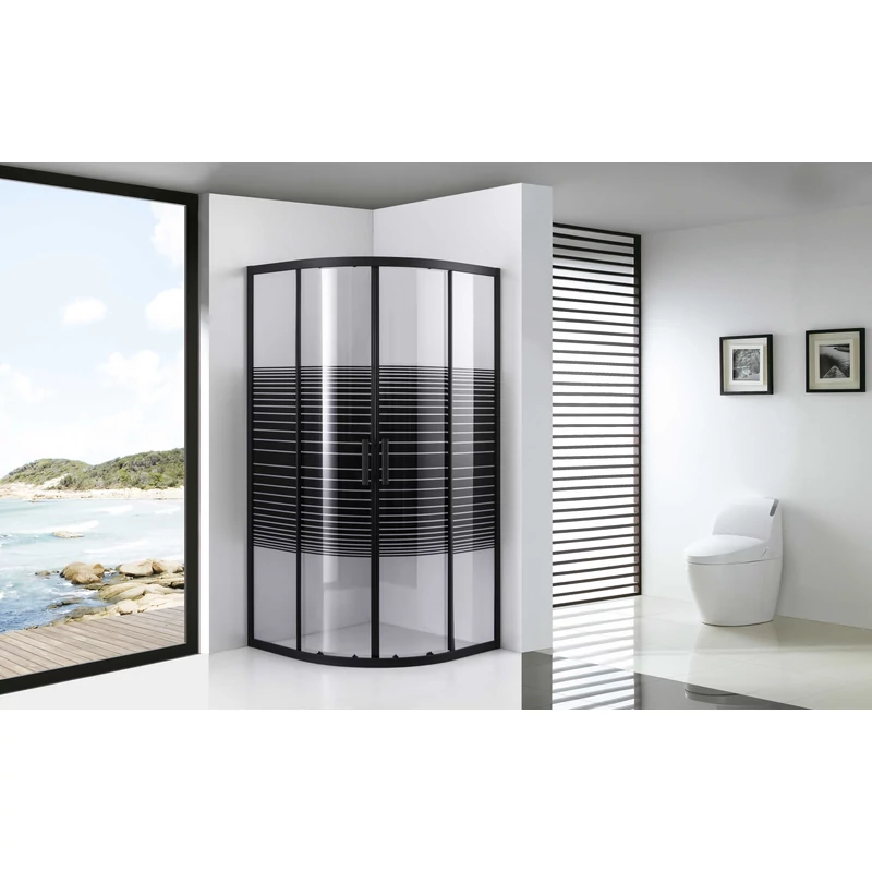 Avignon 6mm Shadow półokrągła kabina prysznicowa 70*70 190cm