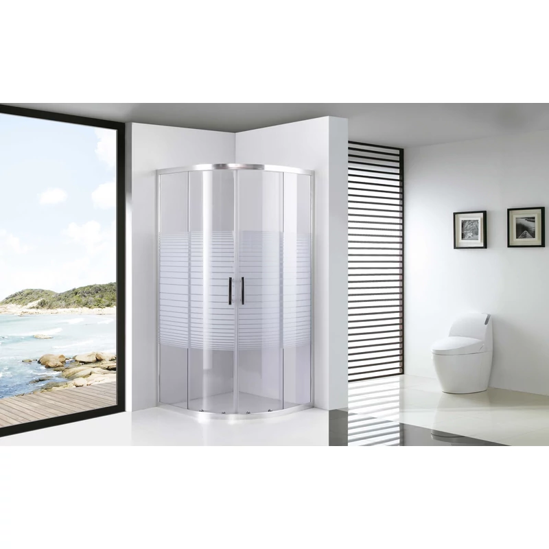 Avignon 6mm White zakrivený Sprchový kút 70*70 190cm